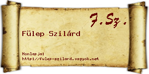 Fülep Szilárd névjegykártya